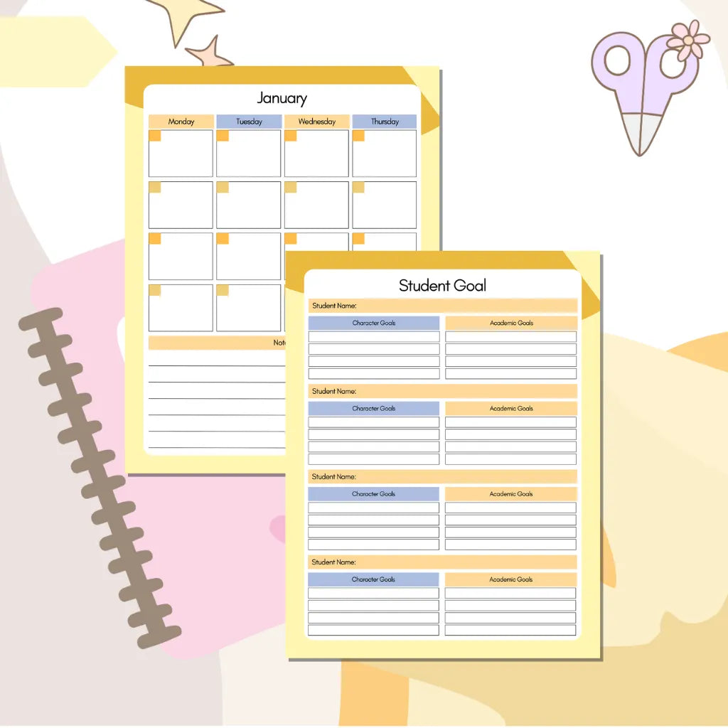 Parent Homeschool Curriculum Planner