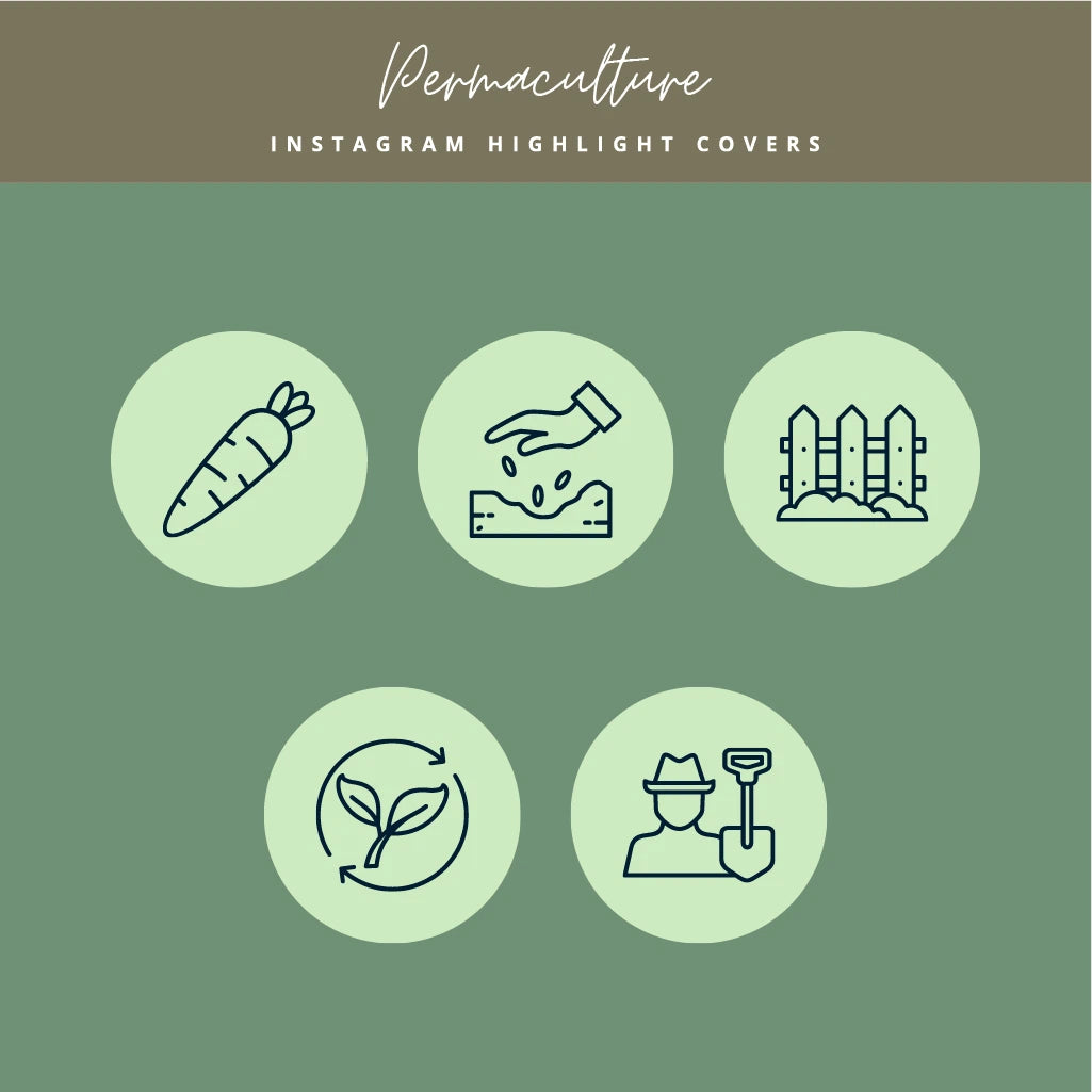 Permaculture Highlight Covers for Instagram