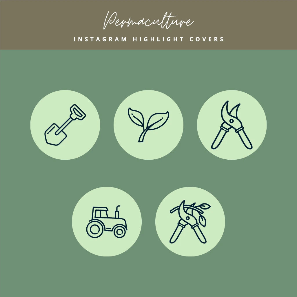 Permaculture Instagram Highlight Covers