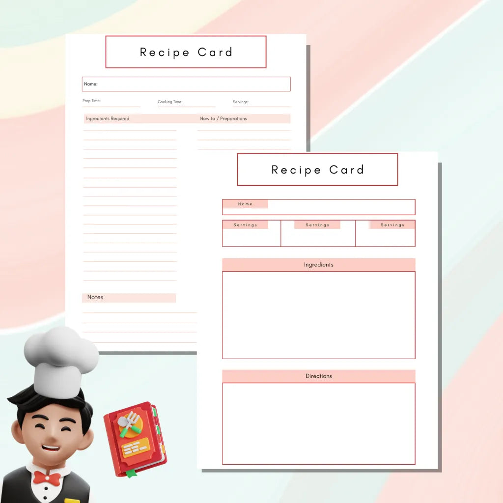 Personal Cookbook Canva Template