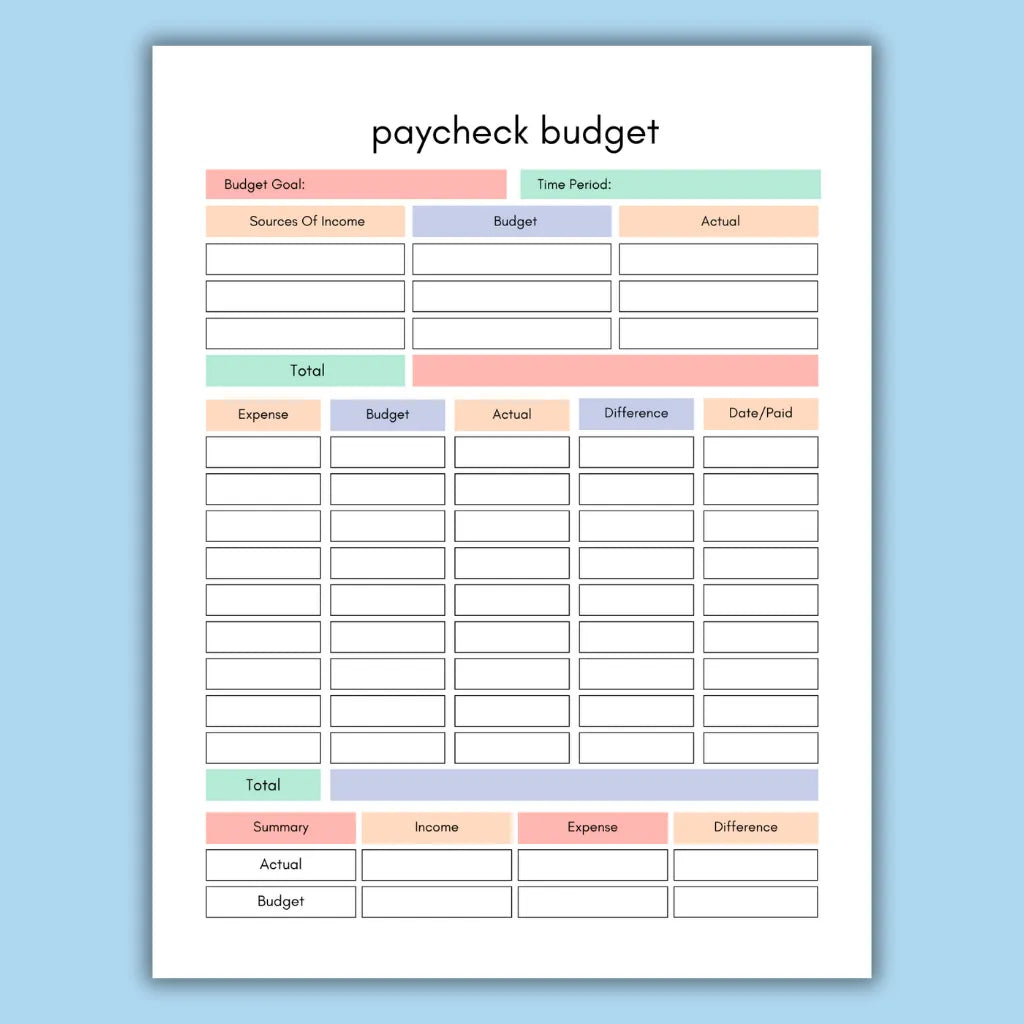 Personal Finance Canva Template