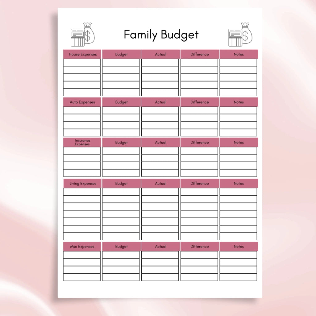 Personal Finance Tracker for Canva