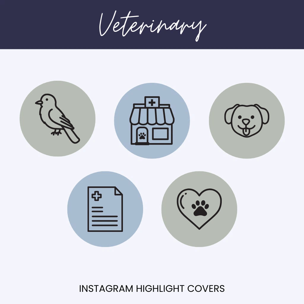 Pet Clinic Highlight Icons for Instagram