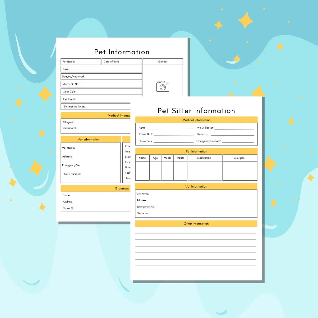 Pet Sitter Information Sheet