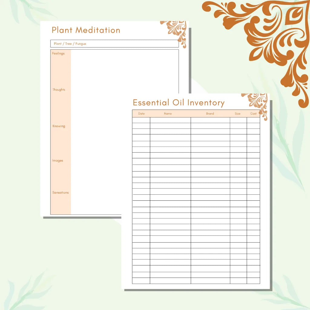 Plant and Oil Study Notebook