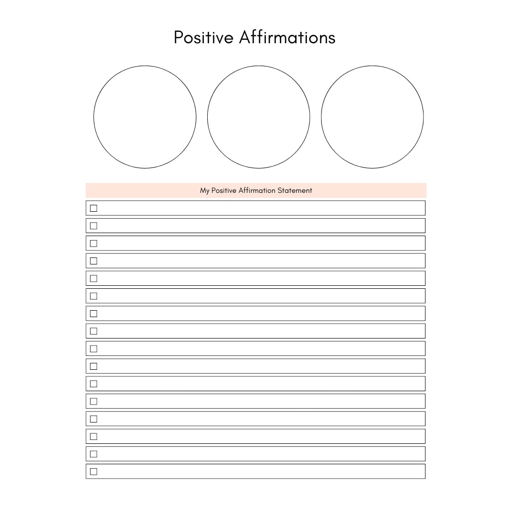 Positive Affirmations and Gratitude Journal