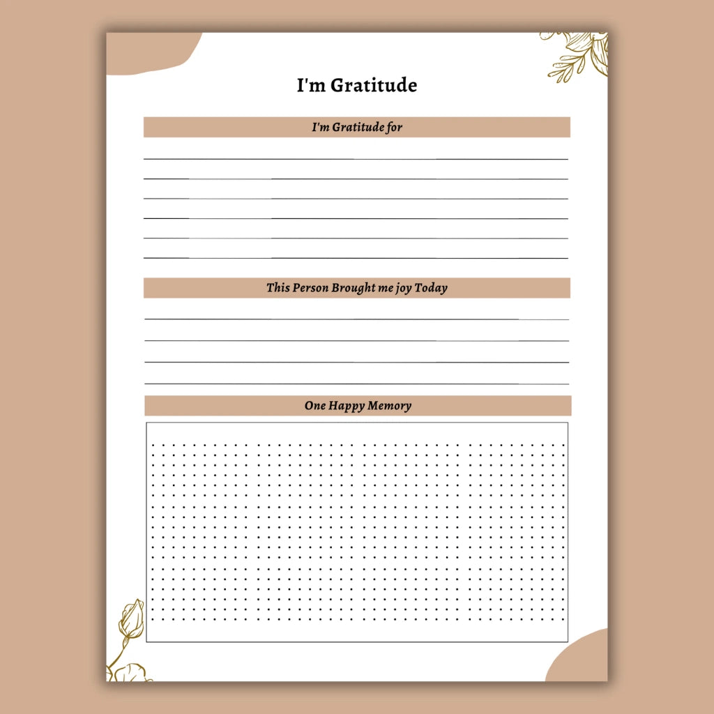 Positive Mindset Planner Canva