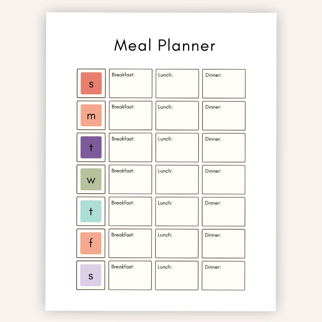 Printable ADHD Daily Weekly Organizer 2026