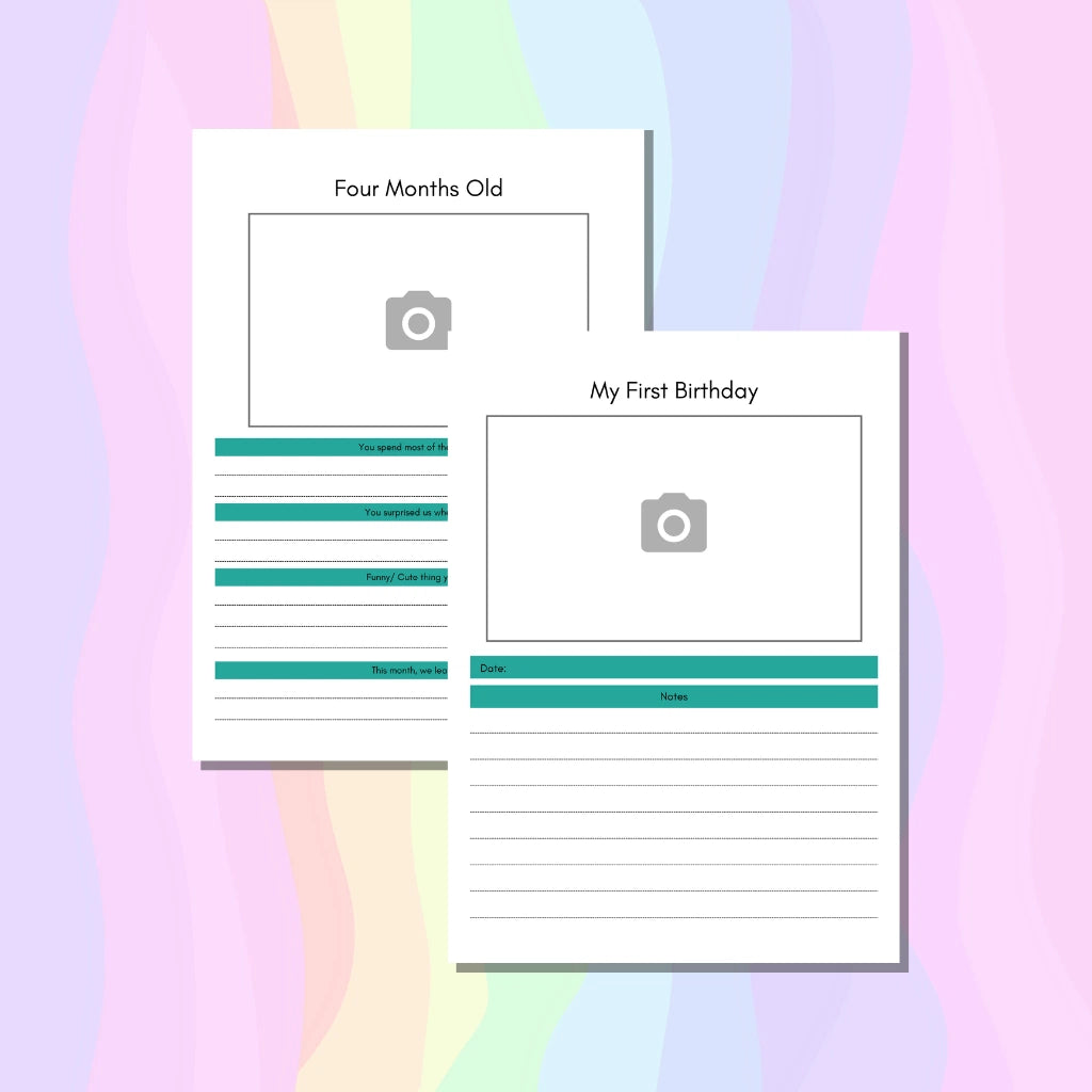 Printable Baby Growth Tracker & Journal