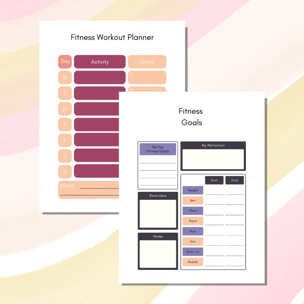 Printable Fitness Goals Journal