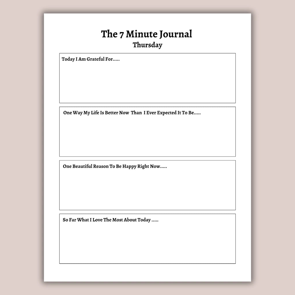 Printable Gratitude & Reflection Planner