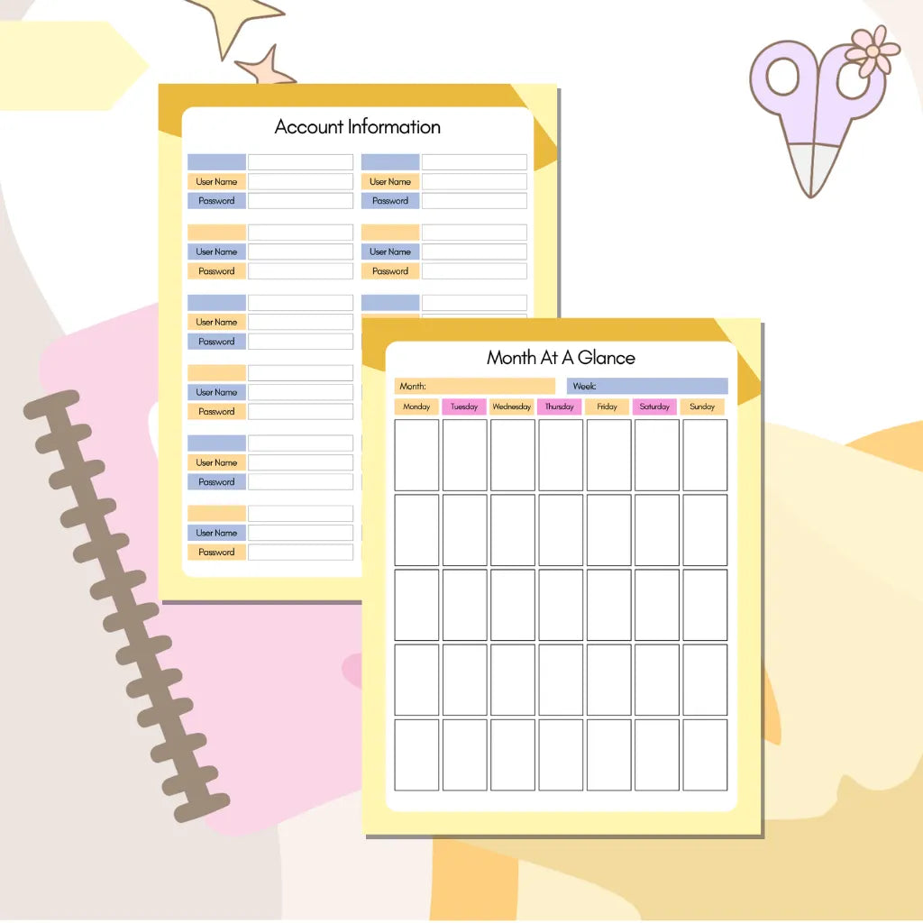 Printable Homeschool Planner Canva