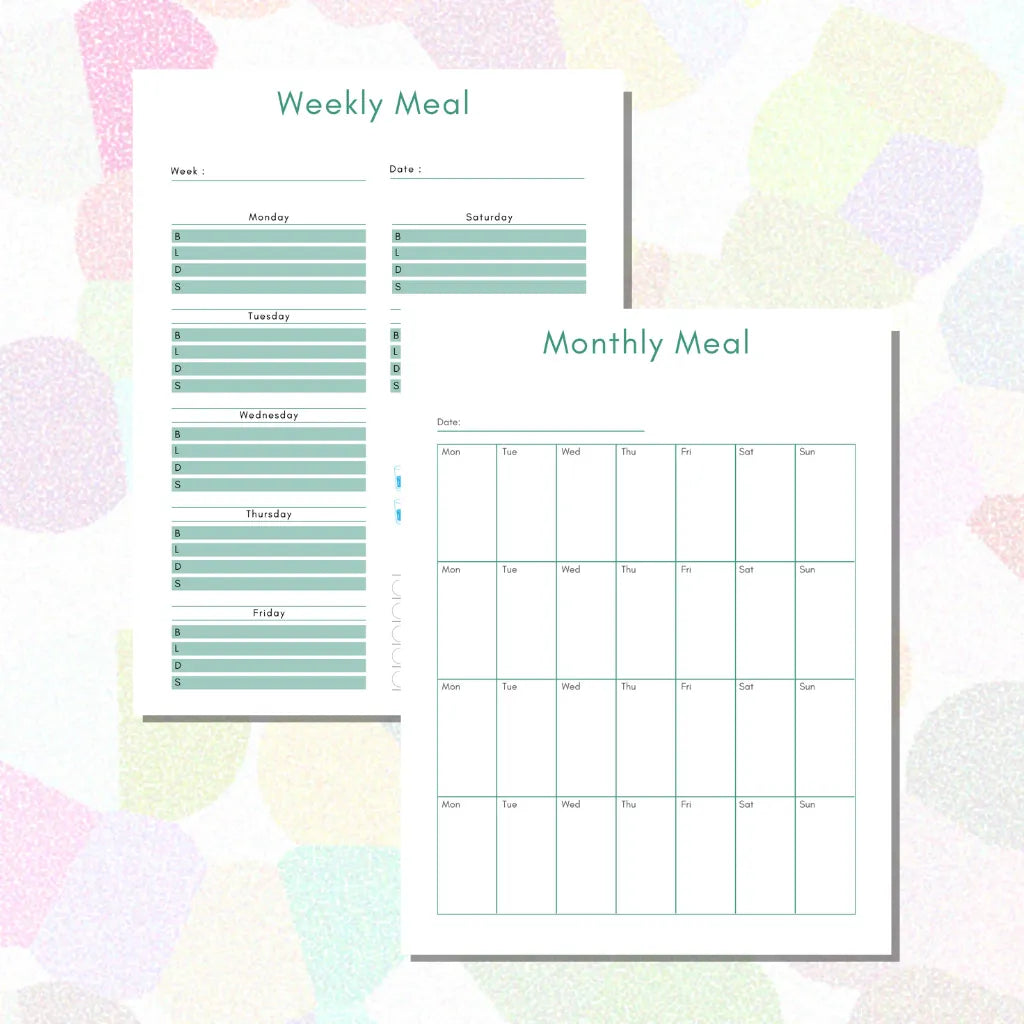 Printable Meal Prep Organizer