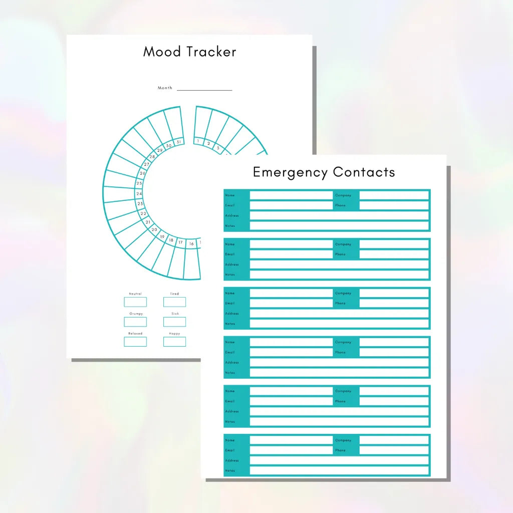 Printable Medical Organizer