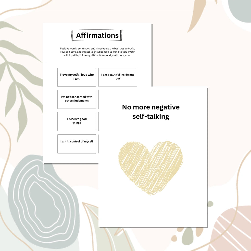 Printable Self Care Workbook