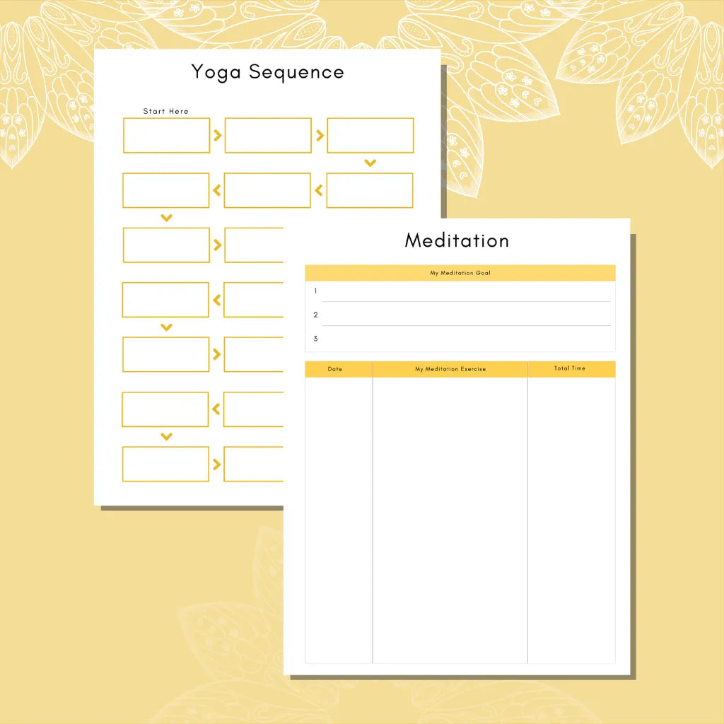 Printable Yoga & Wellness Planner