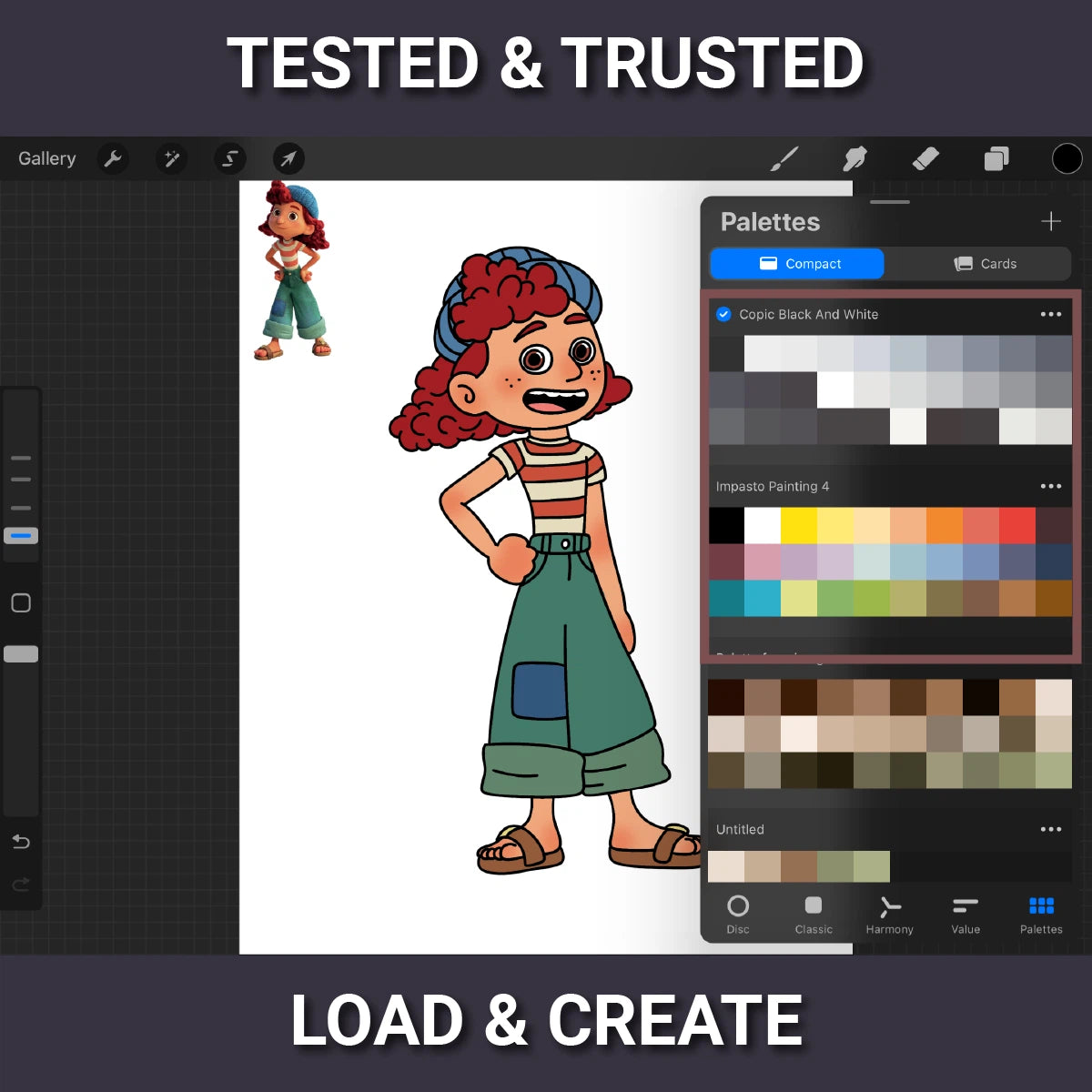 Procreate Color Palettes for Cartoon & Illustration