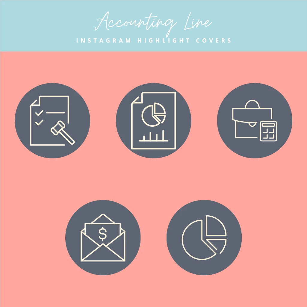 Professional Financial Instagram Templates for Highlight Covers