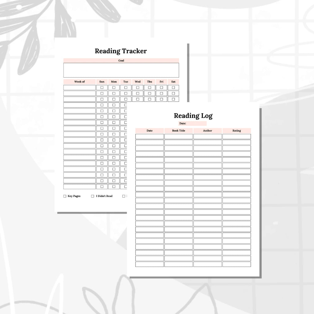 Reading Journal for Book Lovers