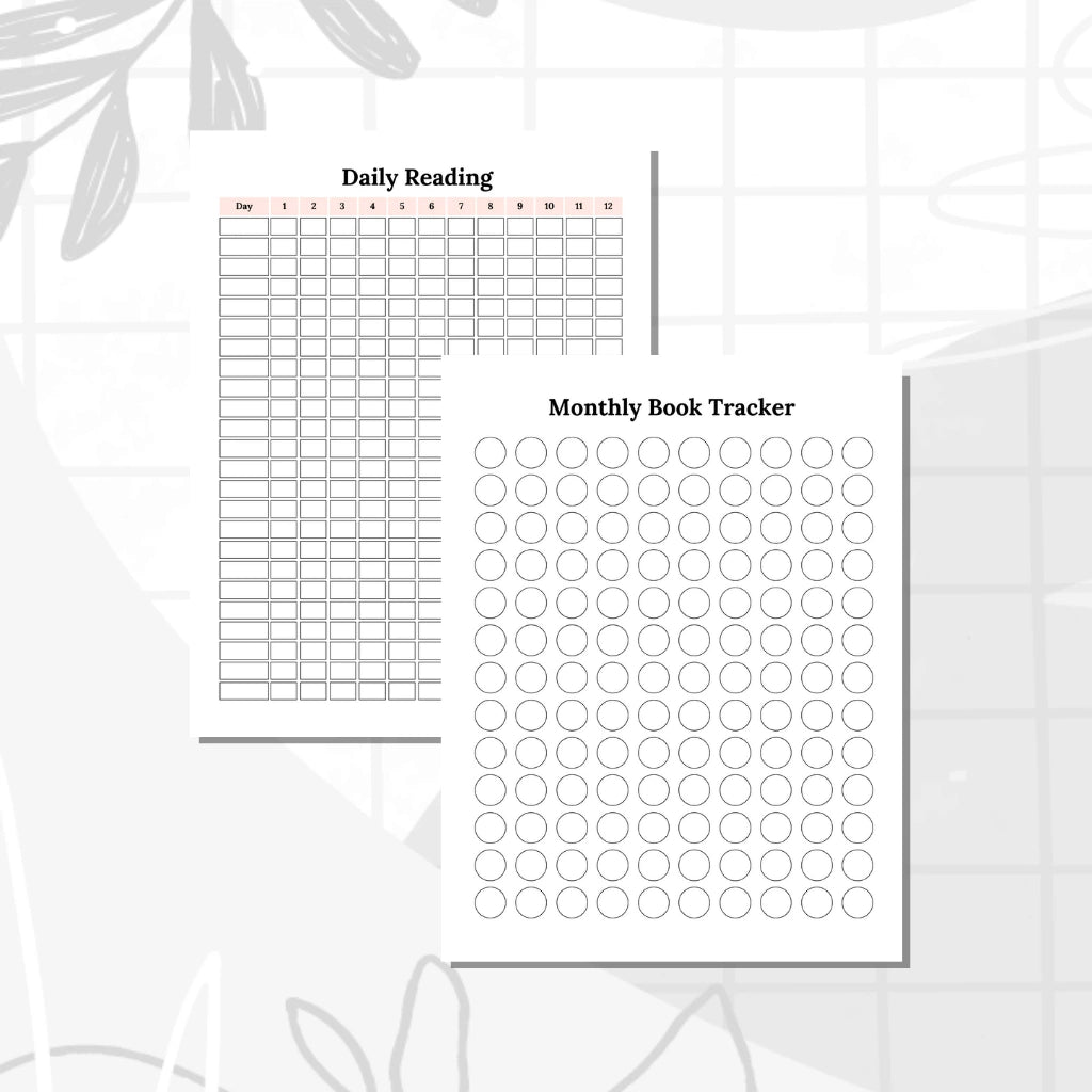 Reading Planner Digital Template