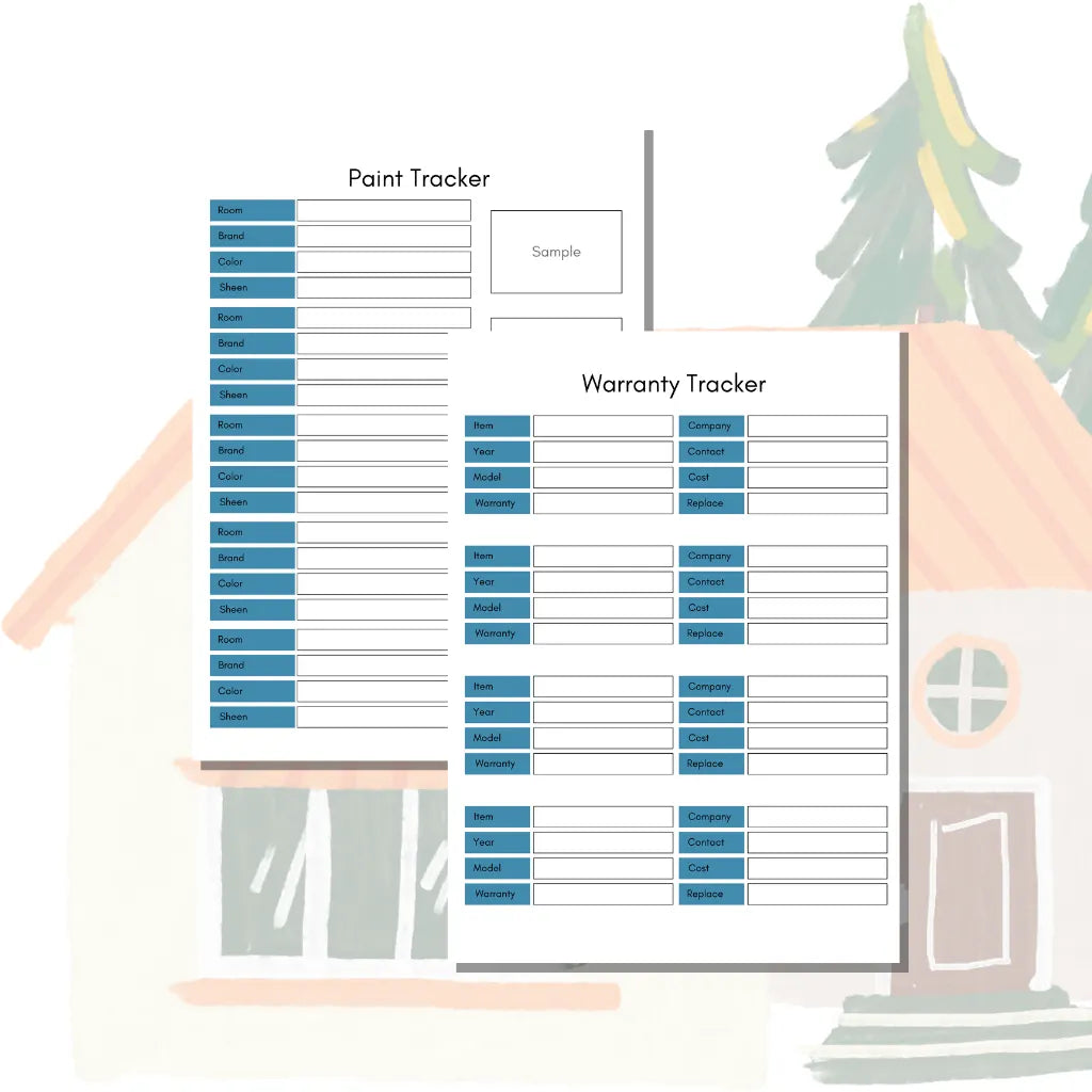 Renovation Project Tracker Printable