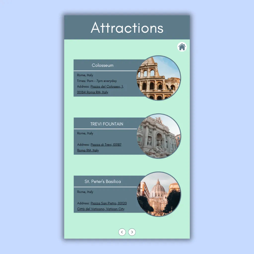Romantic Vacation Itinerary Template