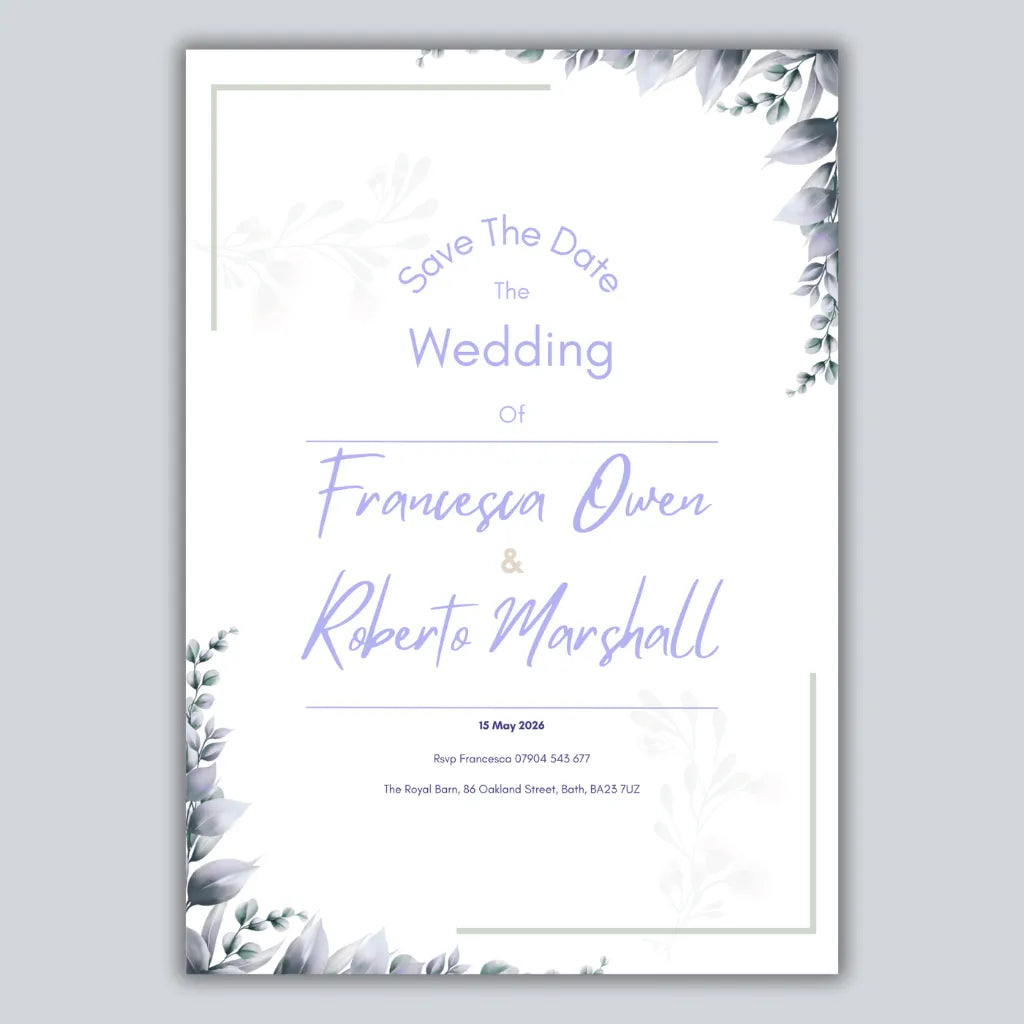 Save the Date Canva Template