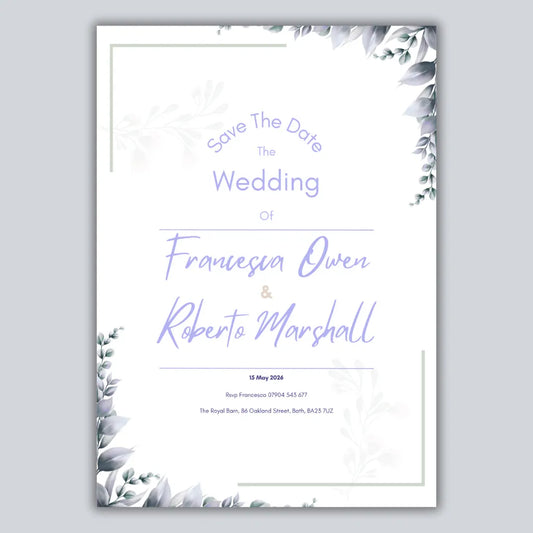 Save the Date Canva Template