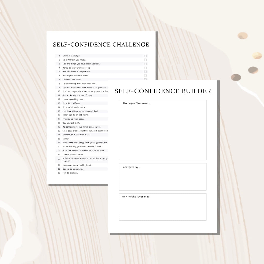 Self Confidence Workbook Canva