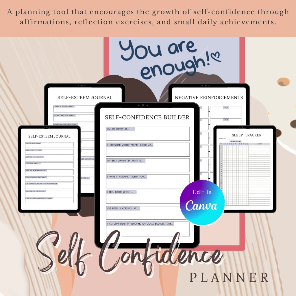 Self Love Journal Canva Template