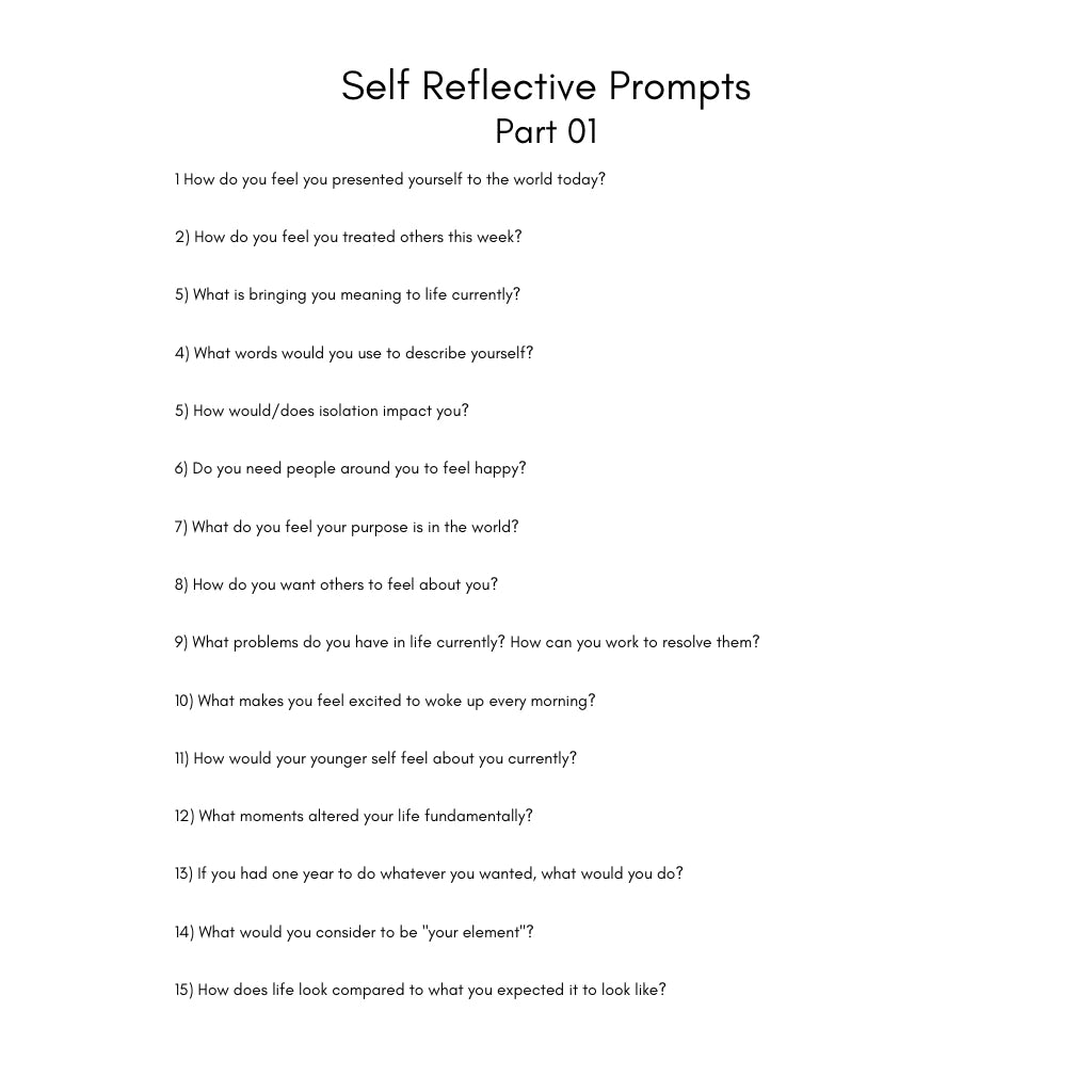 Self Reflection Journal Canva Template