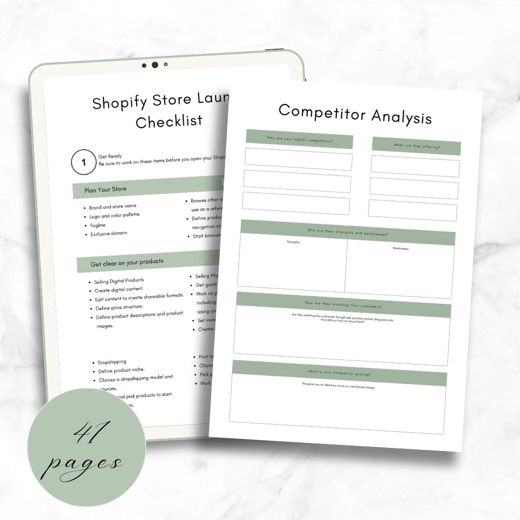 Shopify Marketing & Product Planner