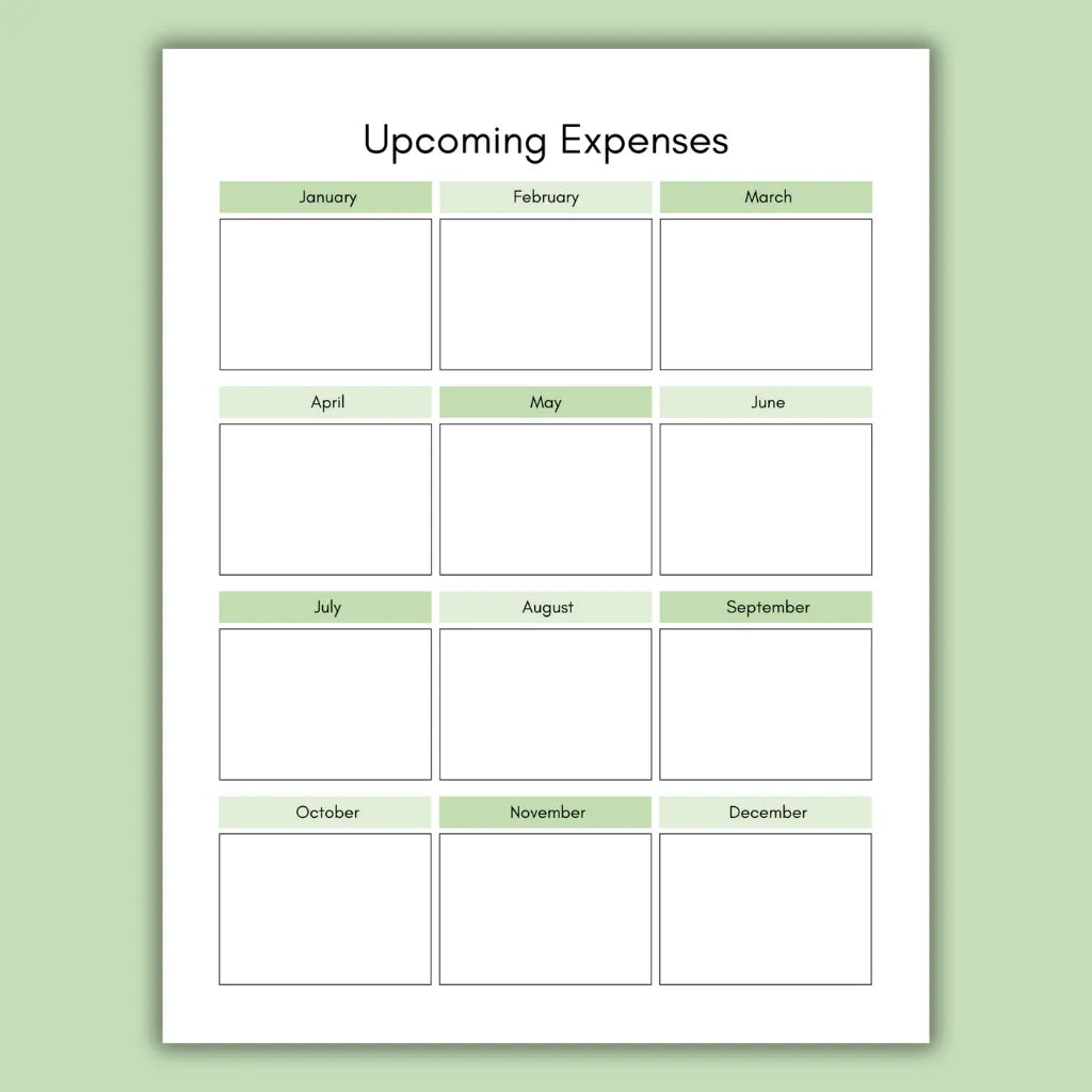 Simple Budget Planner Digital Download