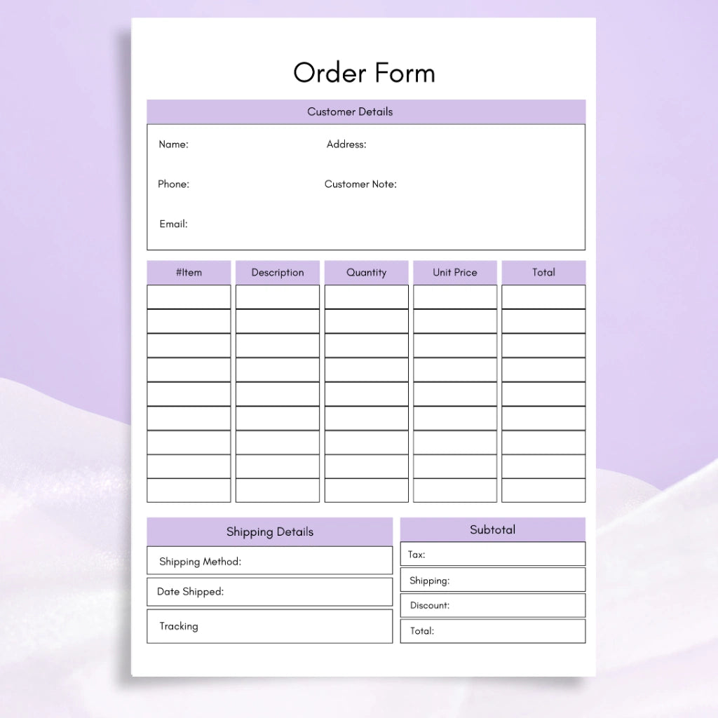 Small Shop Business Planner