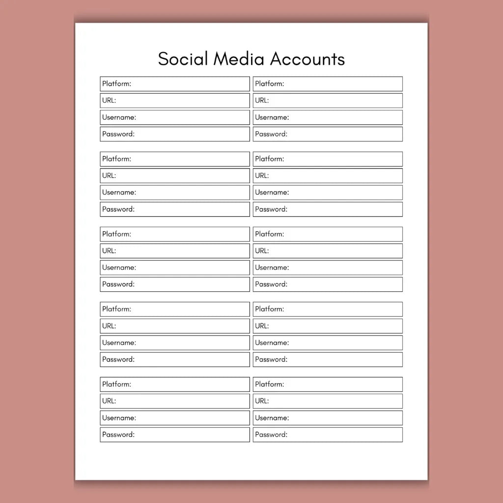 Social Media Scheduler Template
