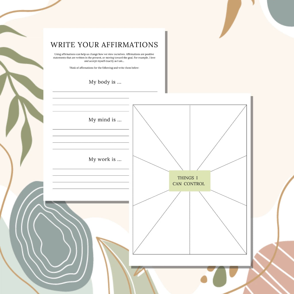 Stop Negative Self Talk Challenge Template