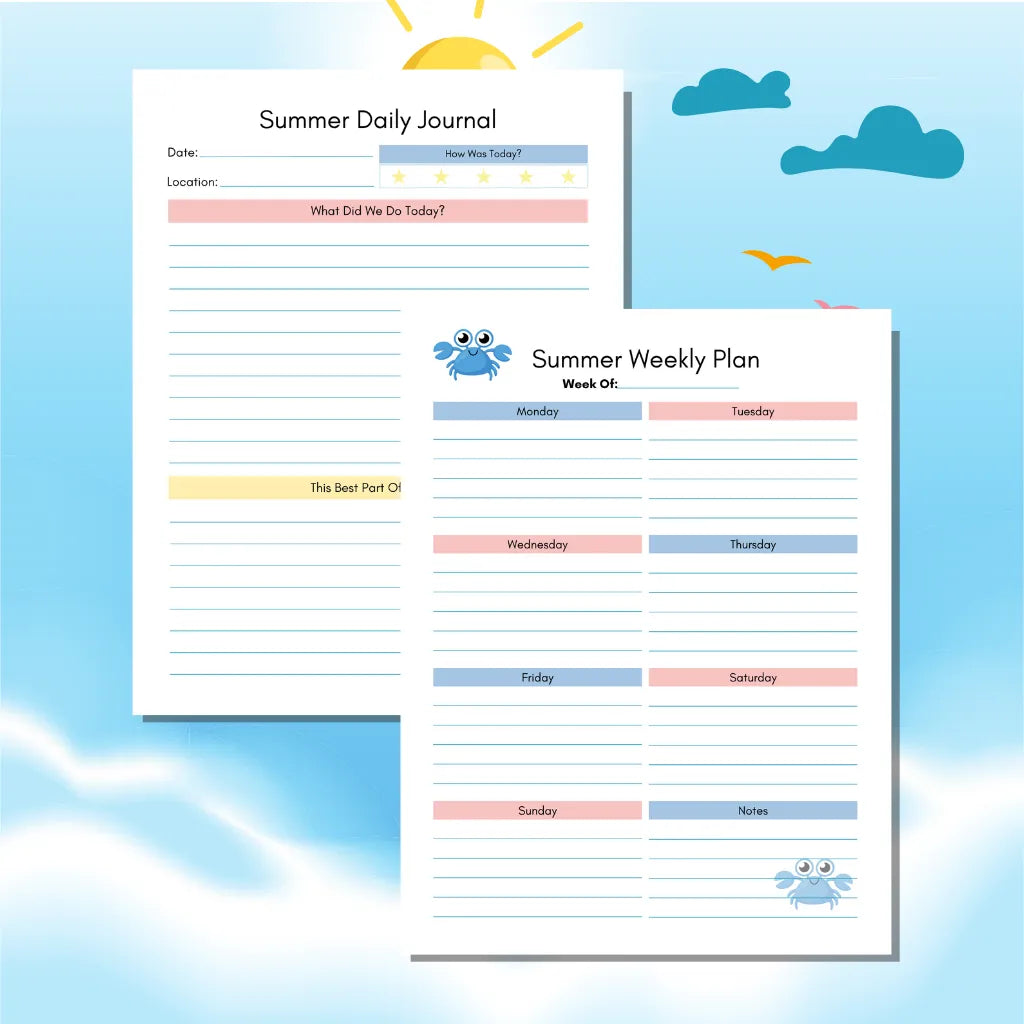 Summer Activity Tracker for Kids