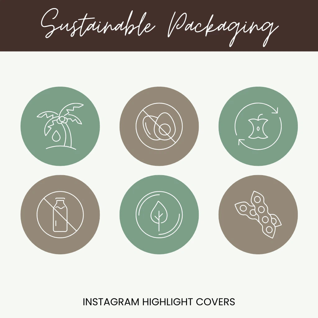 Sustainable Packaging Instagram Highlight Covers