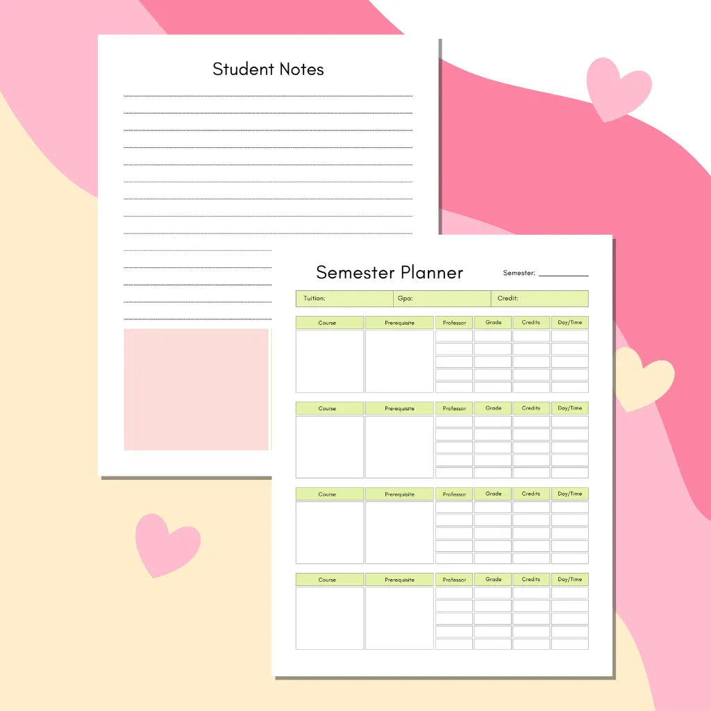 Teacher Schedule & Grading Planner