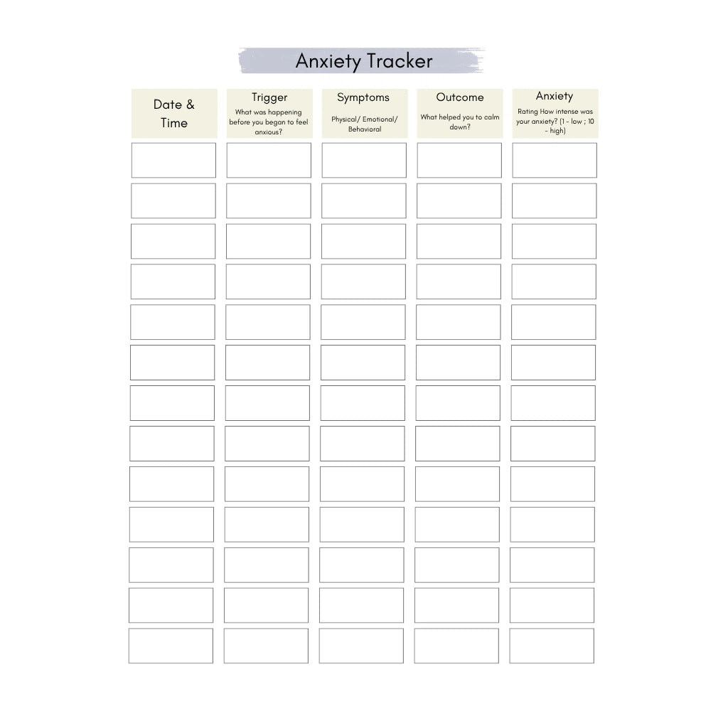 Therapy Support Planner Template