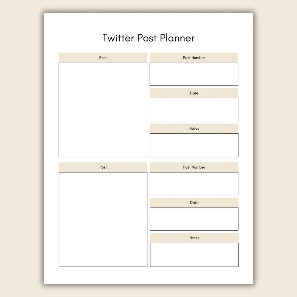 Twitter Content Planner