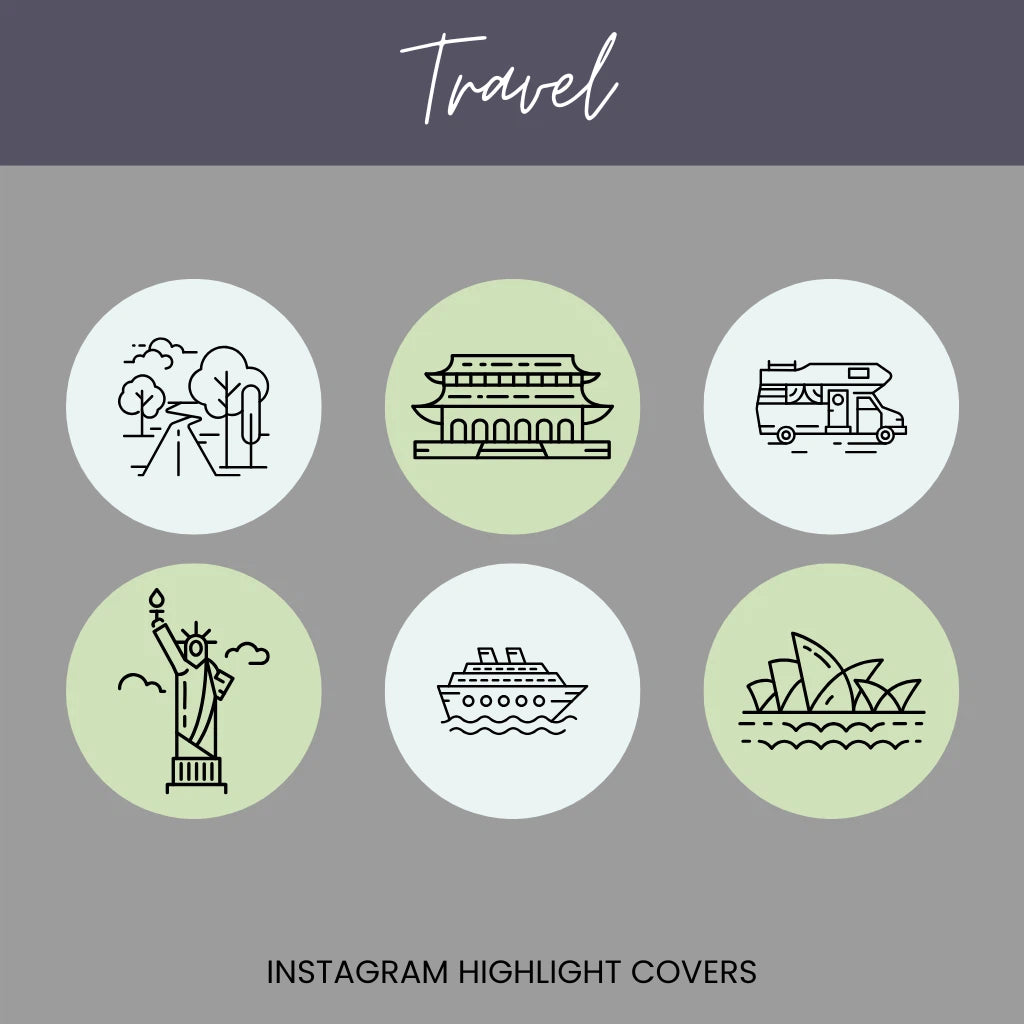 Vacation Story Instagram Highlight Pack