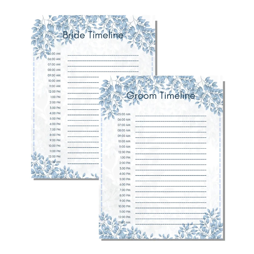 Wedding Timeline and Checklist Template