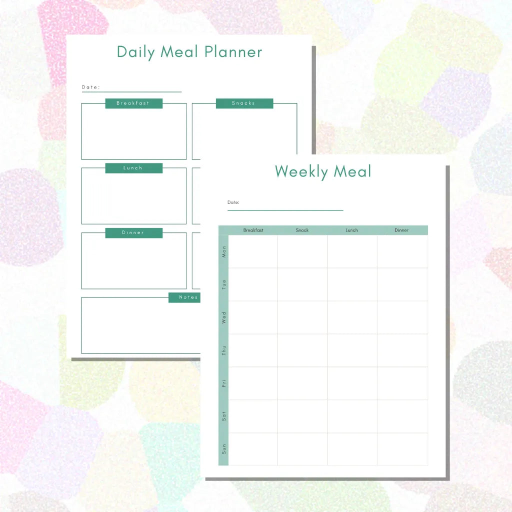 Weekly & Monthly Food Planner