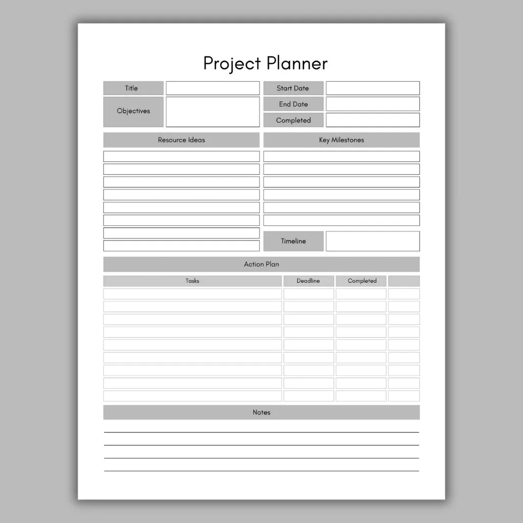 Work & Project Management Template