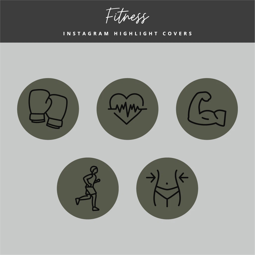 Workout & Health Story Highlight Icons