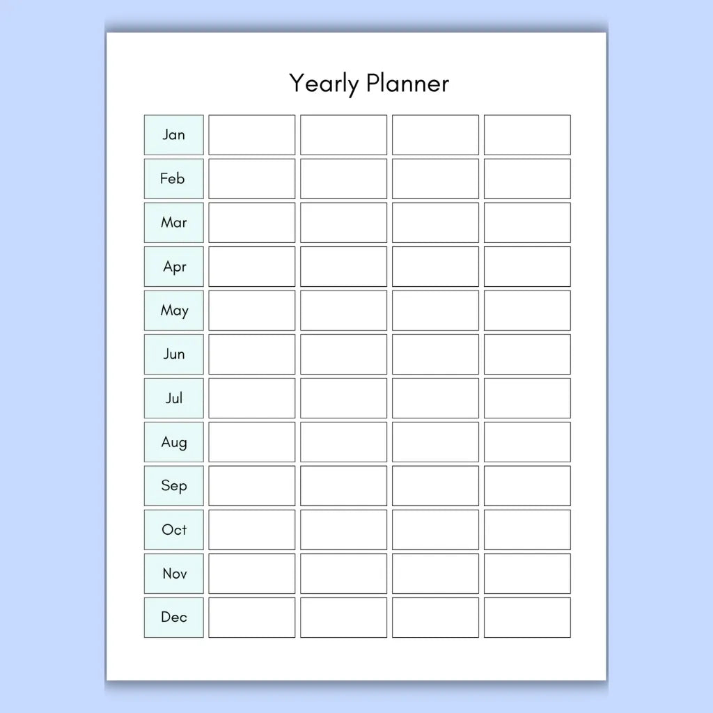 Yearly Digital Planner