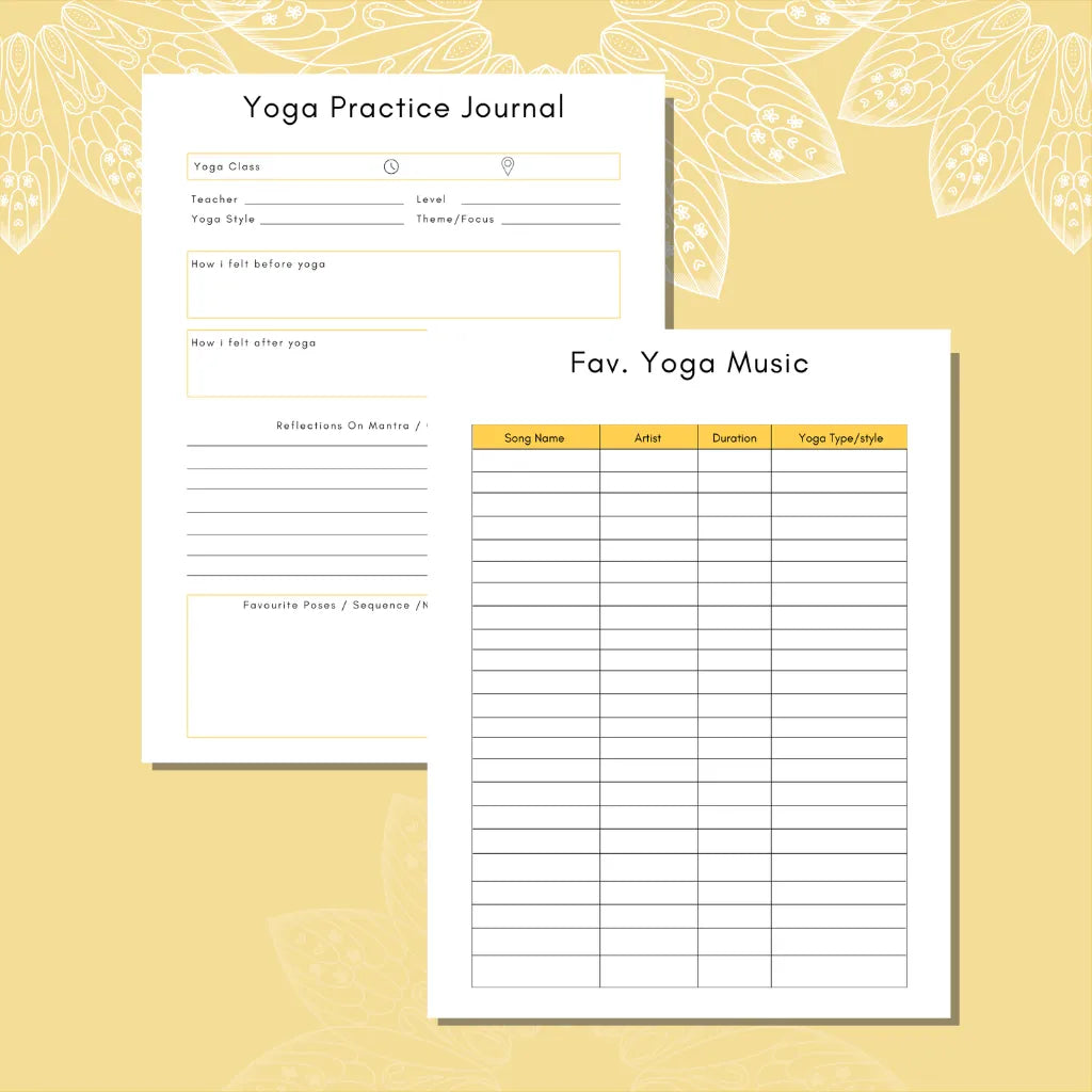 Yoga Practice Tracker Template