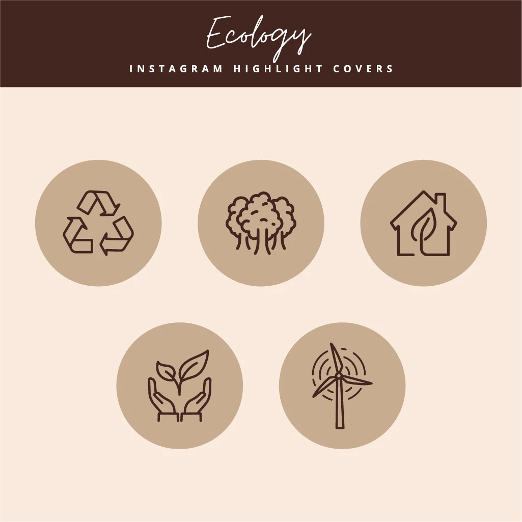 Zero Waste & Climate Action Instagram Highlight Templates