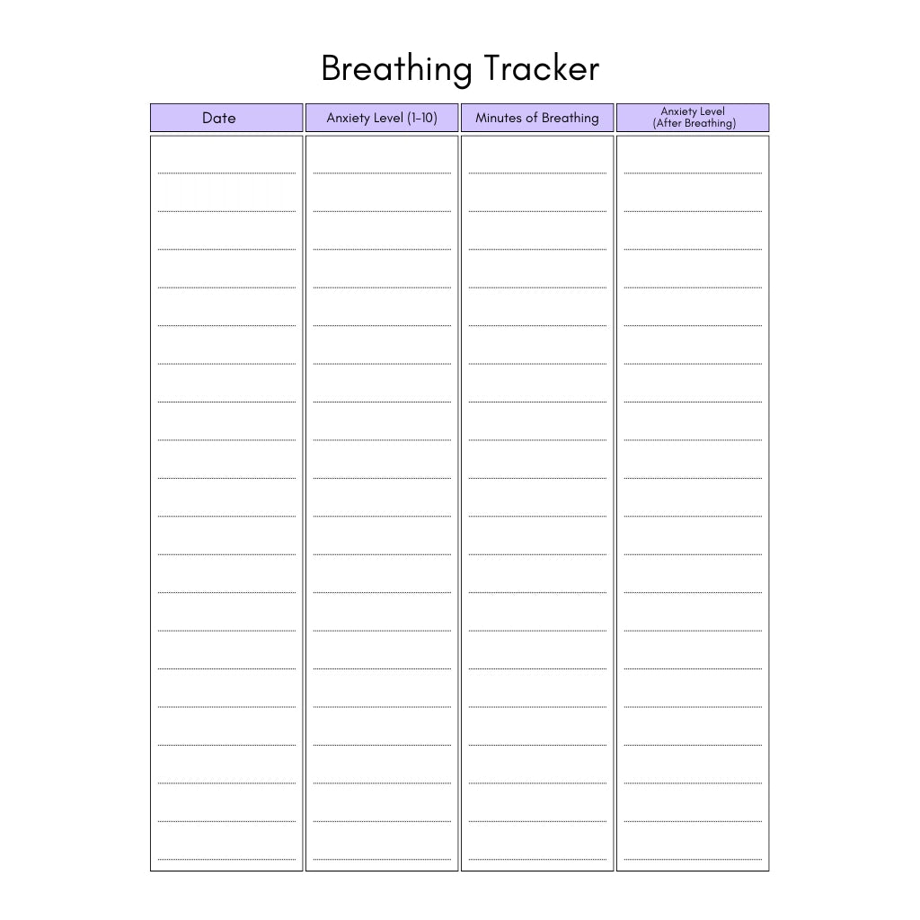 printable anxiety worksheet